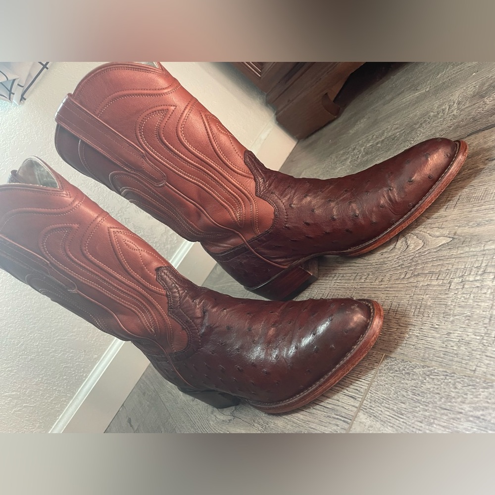 Tecovas Cowgirl Ostrich Exotic Boots 7.5B